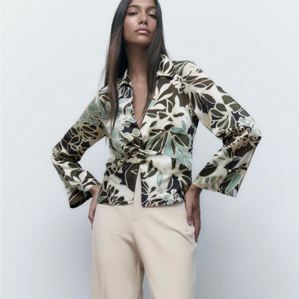 Zara Floral Print Women's Top